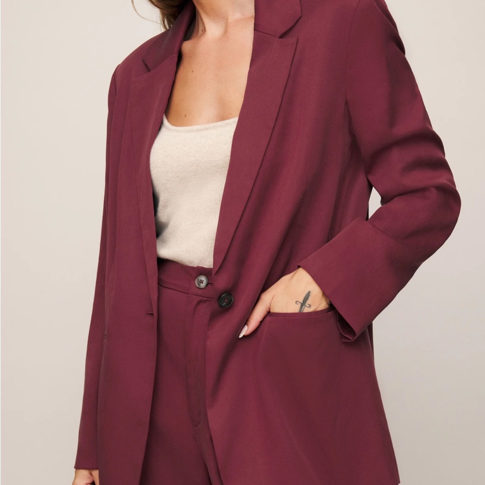 Reformation Classic Relaxed Blazer XS Chianti